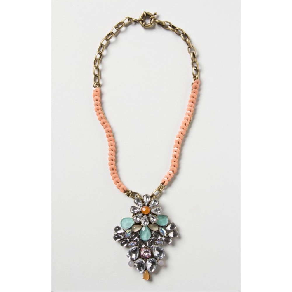 Anthropologie Glinted Petal Tasso Necklace